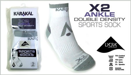 Karakal X2 Ankle Technical Sport Socks